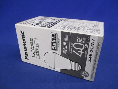 LED電球 広配光タイプ (485lm,電球色)簡易包装 LDA4L-G/E/WA