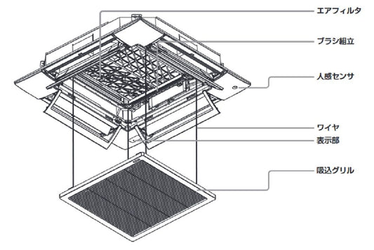 セゾンエアコン用交換エアフィルタ PJF437A010