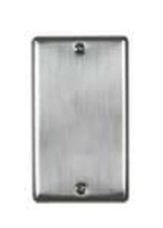 ニューマイルドビーシリーズ ステンレスプレート 角形ブランクプレート 1連用 取付枠付 BP-0S