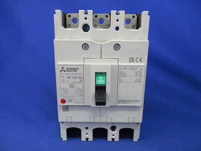 ノーヒューズ遮断器3P3E30A NV125-SV