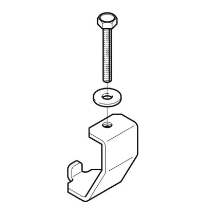 カバー止め金具 溶融亜鉛めっき 10個入 Z-CVDS1GY-10