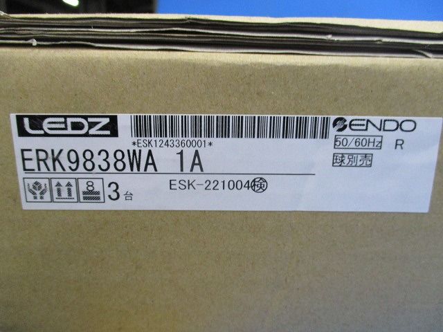 LED軒下用ベースライト 本体のみ 電源内蔵 LEDユニット別売 非調光 ERK9838WA