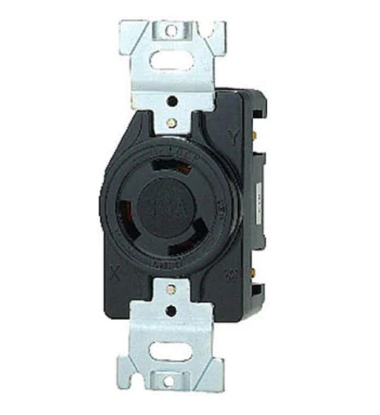 埋込引掛形コンセント・プラグ 適合プラグ 接地 3P 30A ブラック 1253