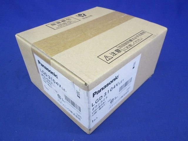 LEDベースダウンライト 温白色 ブラック LED/電源ユニット内蔵 非調光 LGD3104VLE1