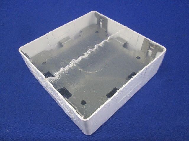 スイッチボックス ワンタッチ 側面ノックアウト 2個用 B型 ホワイト M(Y)262