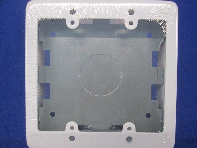 スイッチボックス ワンタッチ 側面ノックアウト 2個用 B型 ホワイト M(Y)262