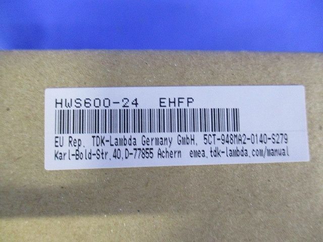 スイッチング電源 ユニットタイプ 単出力 HWS600-24