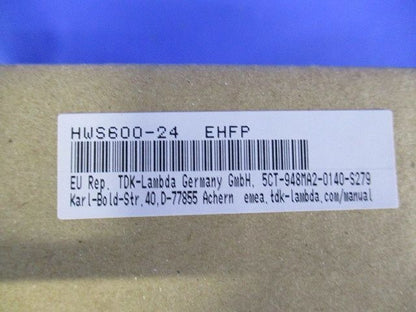 スイッチング電源 ユニットタイプ 単出力 HWS600-24