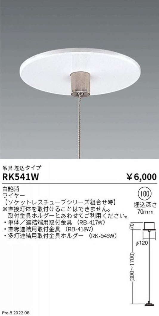 LEDZ Linear series 吊具 RK541W
