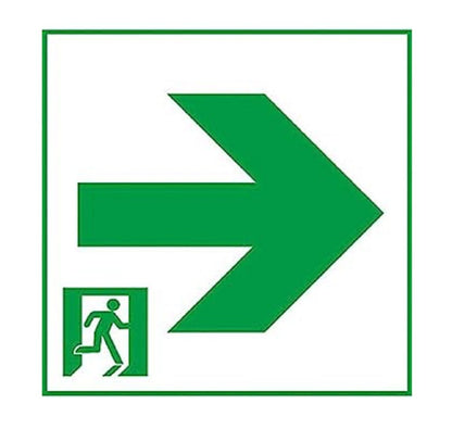 通路誘導灯用適合表示板(右) C級(10形) 片面用 FK10067