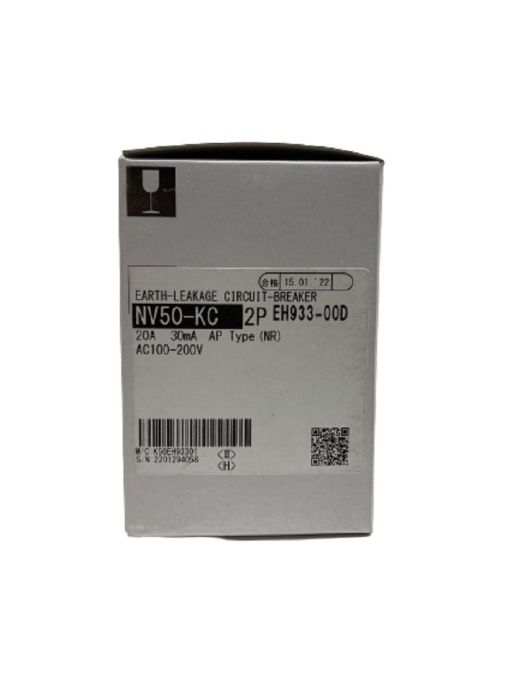 漏電遮断器 AC 100-200V Type NR EH933-00D NV50-KC 2P 20A 30MA AP