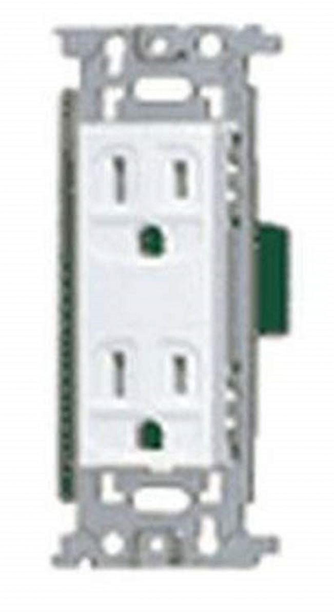 フルカラー埋込接地ダブルコンセント ホワイト WN1512SWK