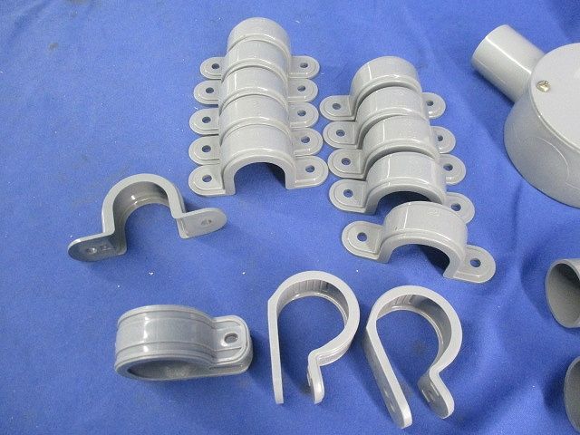 VE管付属品セット(混在20個入)(グレー) N-22他