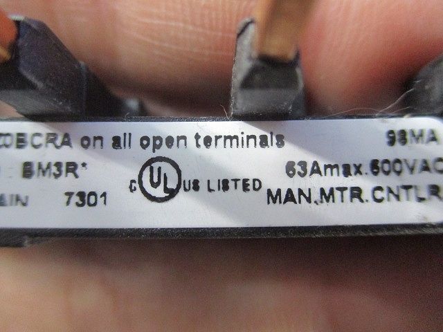 マニュアルモータスタータ ブスバー BM3R