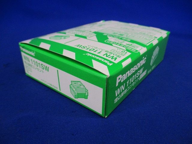 埋込接地コンセント ホワイト 10個入 WN1101SW-10