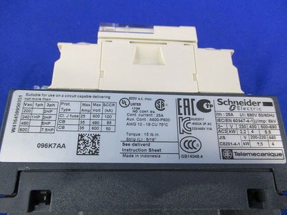 接触器200V LC1D096