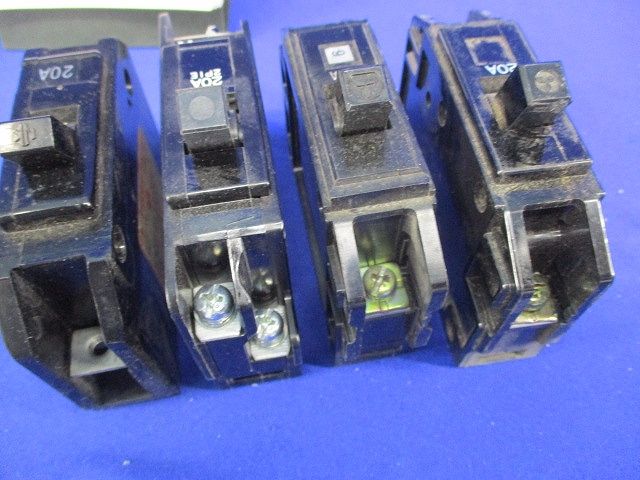ブレーカーセット20A(混在4個入)(キズ･汚れ有) BH-K他