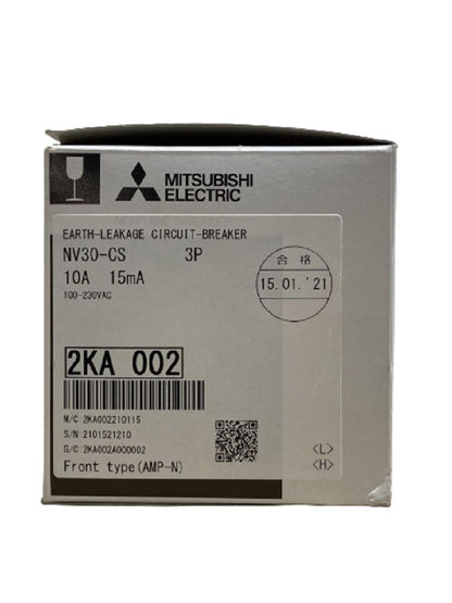 NV形漏電遮断器 100-230VAC type(AMP-N) NV30-CS3P10A15mA