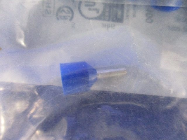 スリーブ付棒端子 フェルール 青色 100個入 AI-XL2.5-8BU-100