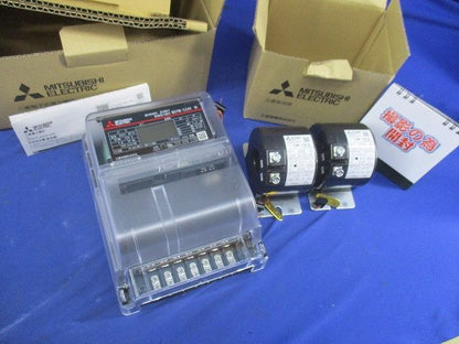 電子式電力量計(変成器2個付)3P3W200V5A50Hz M2PM-S34R+CW-15LS