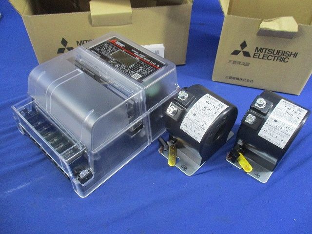 電子式電力量計(変成器2個付)3P3W200V5A50Hz M2PM-S34R+CW-15LS