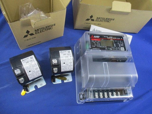 電子式電力量計(変成器2個付)1P3W100V5A50Hz M2PM-S34R+CW-15LS