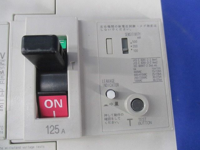漏電遮断器3P3E125A NV250-CV
