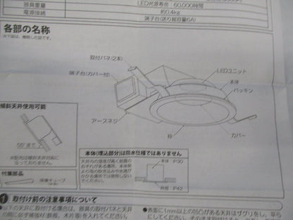 LEDダウンライトφ100(昼白色)(黒) DDL-002WB