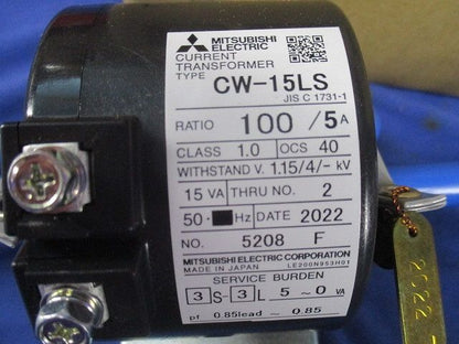 普通電力量計3P3W200V5A50Hz(変成器付) M8P-K30VR+CW-15LS