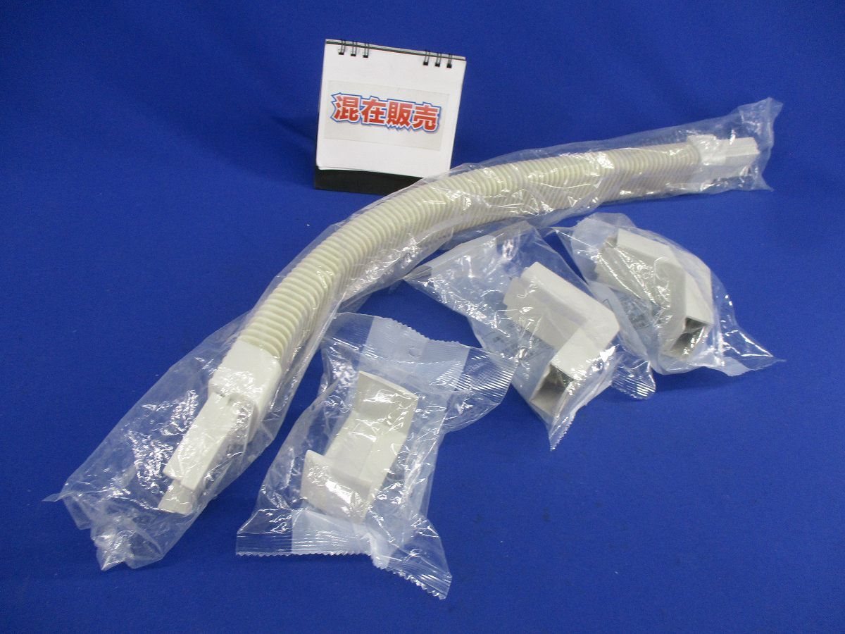 エムケーダクト付属品2号セット(混在4個入)(ミルキーホワイト) MDK103他