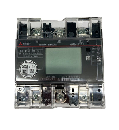 電力量計(発信装置付・逆電流計量防止機能付) M8FM-S1R3P3W200V120A50HZ　2021年製
