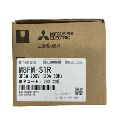電力量計(発信装置付・逆電流計量防止機能付) M8FM-S1R3P3W200V120A50HZ　2021年製