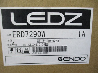 ユニバーサルダウンライト 広角配光 電球色 ＬＥＤモジュール付き 電源ユニット別売 4台入 ERD7290W
