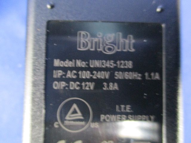 ACアダプター12V 3.8A UNI345-1238