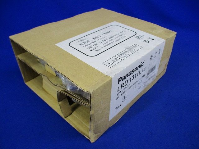 エクステリア ウォールウォッシャダウンライト 電球色 ブラック 電源内蔵 調光不可 LRD1311LLE1