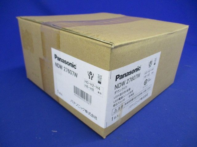 軒下用LEDダウンライト 本体のみ ホワイト 電源ユニット別売  温白色 NDW27607W