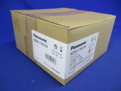 軒下用LEDダウンライト 本体のみ ホワイト 電源ユニット別売  温白色 NDW27607W