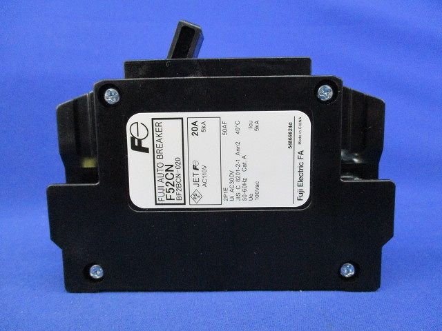 分電盤用コンパクトツイン オートブレーカ2P1E20A F52CN
