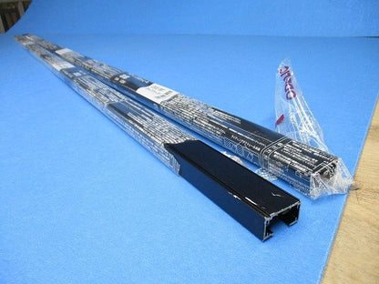ライティングレール(切断品 約1.5m×2本入)(ブラック)(キズ･汚れ有) LD0213BT