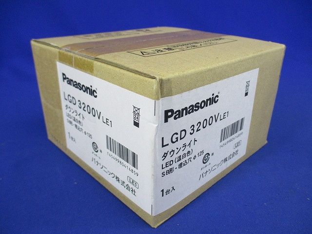 LED一体型ダウンライト 温白色 調光不可  LGD3200VLE1