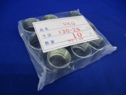 ねじなしコンビネーションカップリング 厚鋼 10個入 VKG30-28-10