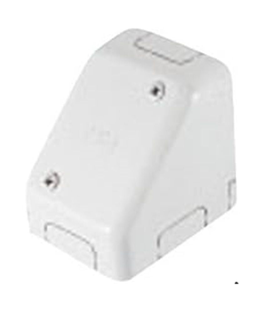 コーナーボックス 見切り縁ノック付き A型 ホワイト 《メタルモール付属品》 M146