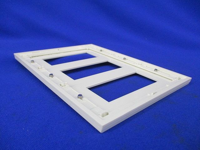 Jワイドスリム コンセントプレート3連用(12枚入)(ピュアホワイト) QWD-333