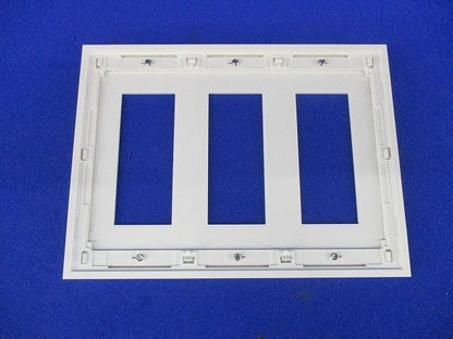 Jワイドスリム コンセントプレート3連用(12枚入)(ピュアホワイト) QWD-333