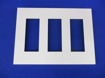 Jワイドスリム コンセントプレート3連用(12枚入)(ピュアホワイト) QWD-333