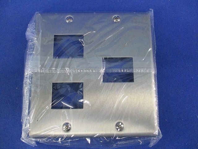 新金属プレート3コ用(5枚入)(シルバー) WN7573