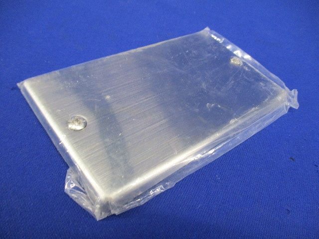 電設資材 工事用配線器具 ステンレスカバープレート 1連 取付枠付 WN7691K