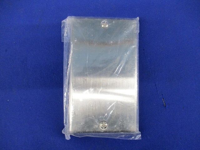 電設資材 工事用配線器具 ステンレスカバープレート 1連 取付枠付 WN7691K