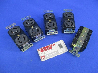 引掛形複式埋込コンセント(5個入) 3110D