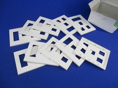 Jワイドスリム スクエアプレート3連用(10個入)(ピュアホワイト)(汚れ有) QWD-313